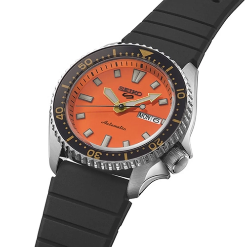 Relógio Seiko SKX 5 Sports Automático - SRPL89B1 O1PX Laranja