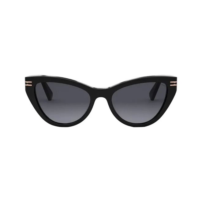 Óculos de Sol Bvlgari BV40048I_5401B Acetato Preto com lentes na cor Cinza Degradê 2