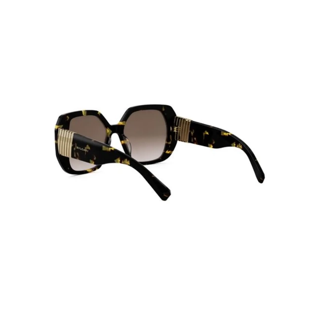 Óculos de Sol Bvlgari BV40058I_5456F Acetato Marrom Mesclado com lentes na cor Marrom Degradê 5