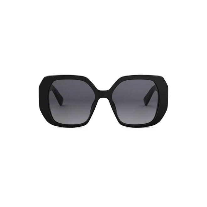 Óculos de Sol Bvlgari BV40058I_5401B Acetato Preto com lentes na cor Cinza Degradê 2
