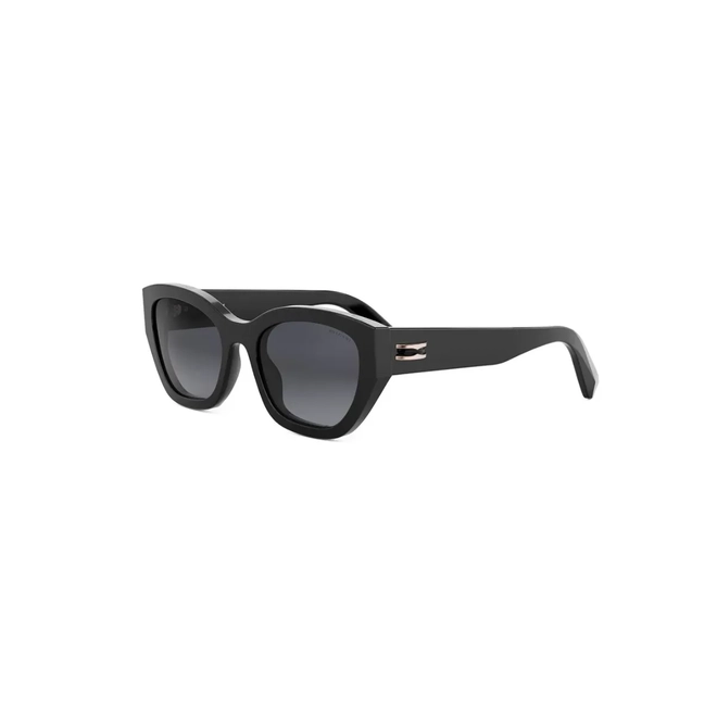 Óculos de Sol Bvlgari BV40061I_5401B Acetato Preto com lentes na cor Cinza Degradê 1