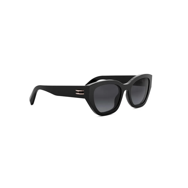 Óculos de Sol Bvlgari BV40061I_5401B Acetato Preto com lentes na cor Cinza Degradê 3