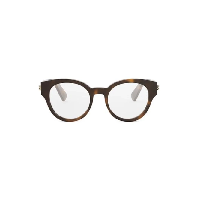 Óculos de Grau Bvlgari BV50056I_49053 Acetato Marrom Mesclado 2