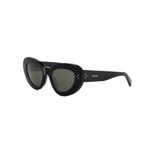 Óculos de Sol Celine CL40320U_5201A Acetato Preto com lentes na cor Fumê