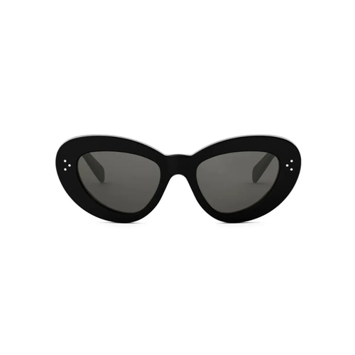 Óculos de Sol Celine CL40320U_5201A Acetato Preto com lentes na cor Fumê