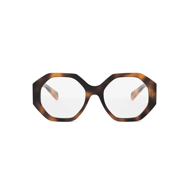 Óculos de Grau Celine Triomphe CL50161I_54053 Acetato Marrom Mesclado 2