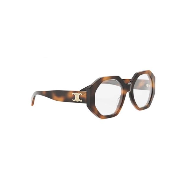 Óculos de Grau Celine Triomphe CL50161I_54053 Acetato Marrom Mesclado 3