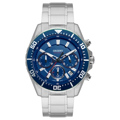 Relógio Orient Solartech Elite Sea Cronógrafo - MBSSC288 D1SX Azul