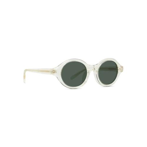 Óculos de Sol Loewe LW40162U_4857N Acetato Bege Transparente com lentes na cor Verde