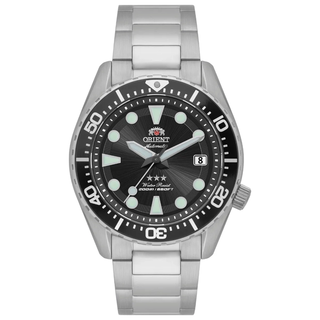 Relógio Orient Automático 3 Estrelas Sport Sea - YN6SS011 P1SX Preto 1
