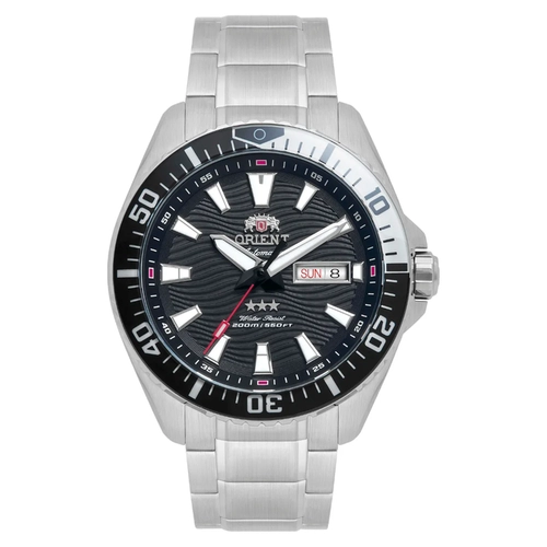 Relógio Orient Automático 3 Estrelas Sport Sea - YN6SS012 P1SX Preto