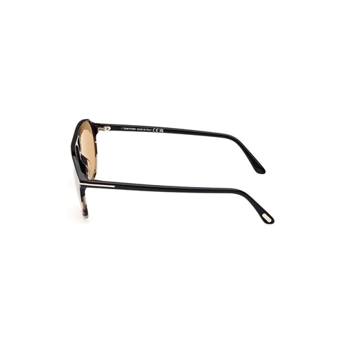 Óculos de Sol Tom Ford FT1026_6105E Acetato Marrom Mesclado com lentes na cor Amarelo