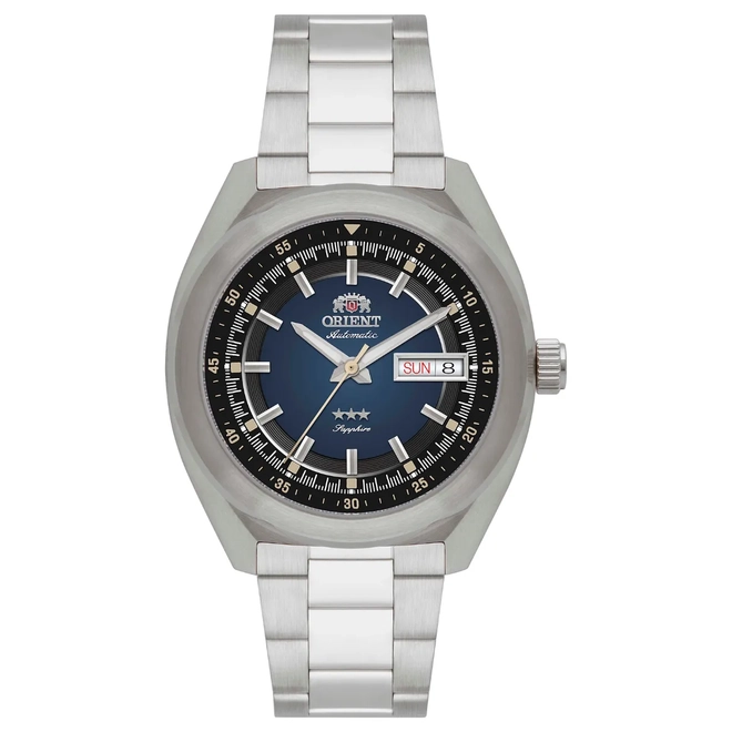 Relógio Orient Automático 3 Estrelas Heritage - YN6SS002 D1SX Azul 1
