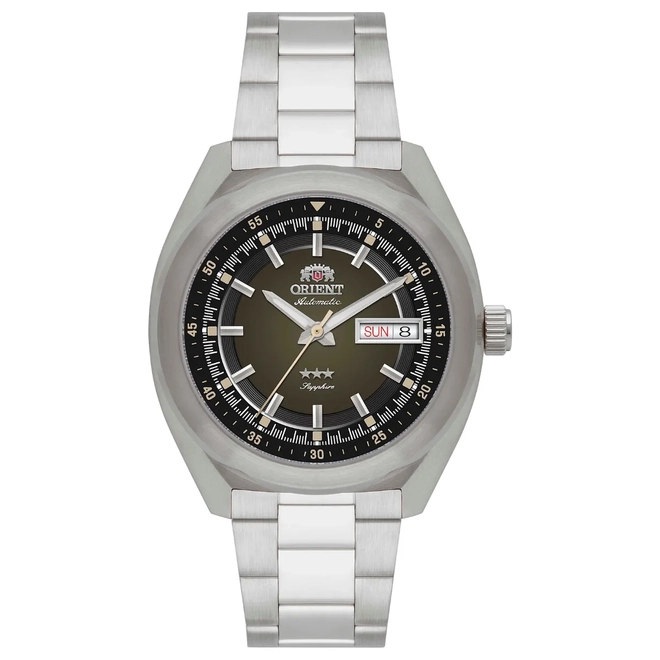 Relógio Orient Automático 3 Estrelas Heritage - YN6SS002 F1SX Verde 1
