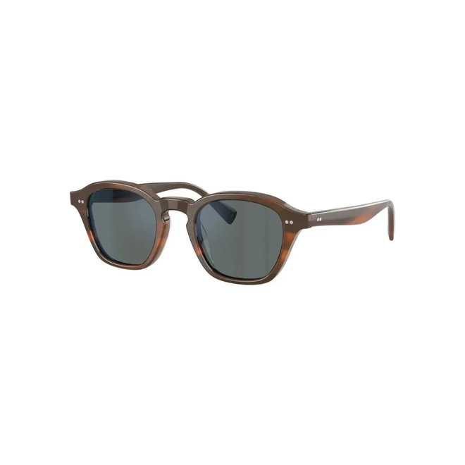 Óculos de Sol Oliver Peoples 0OV5580SU 1753W548 Acetato Marrom Mesclado com lentes na cor Azul Espelhado 1