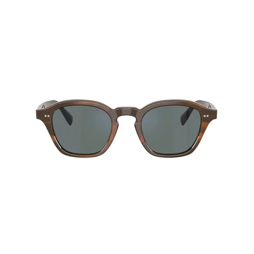 Óculos de Sol Oliver Peoples 0OV5580SU 1753W548 Acetato Marrom Mesclado com lentes na cor Azul Espelhado