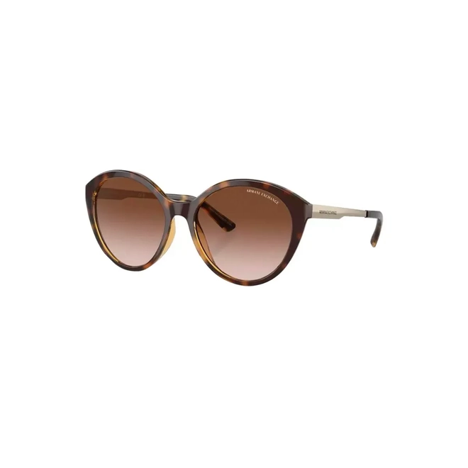 Óculos de Sol Armani Exchange 0AX4134S 82131355 Acetato Marrom Mesclado com lentes na cor Marrom Degradê 1