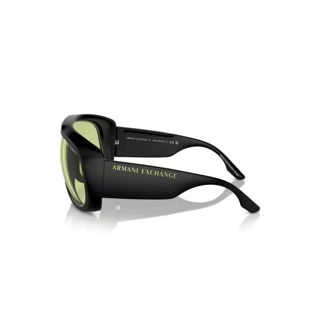 Óculos de Sol Armani Exchange 0AX4143SU 8078/267 Acetato Preto com lentes na cor Verde 4