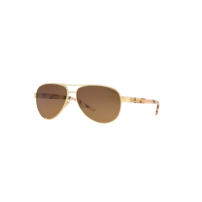 Óculos de Sol Ralph 0RA4004 9411T559 Metal Dourado com lentes na cor Marrom Degradê Polarizado 1