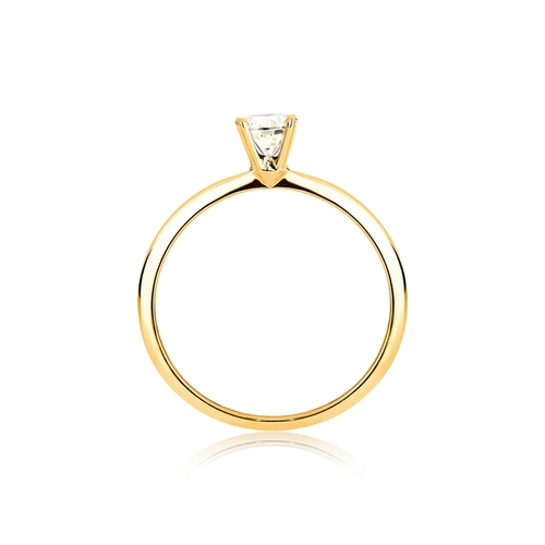 Anel Infinity Diamonds 1 solitário ouro 18k com 40pts de Diamante