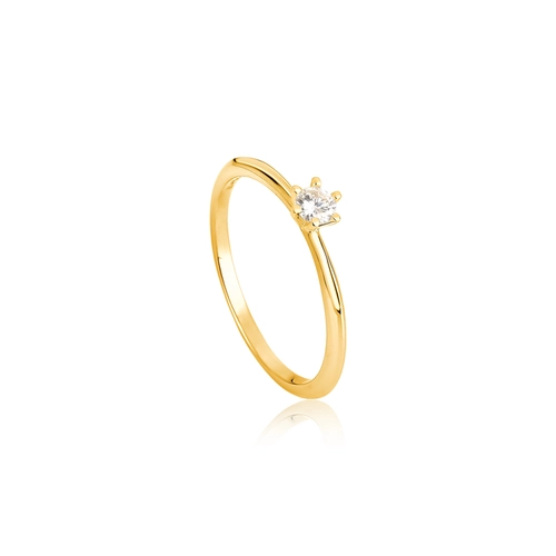 Anel Infinity Diamonds 2 solitário ouro18k com 10pts de Diamante