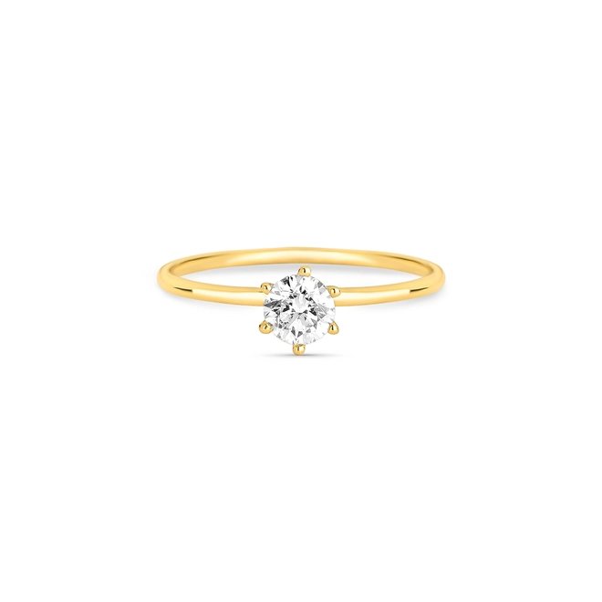 Anel Infinity Diamonds 2 ouro 18k solitário com 40pts de Diamantes 3