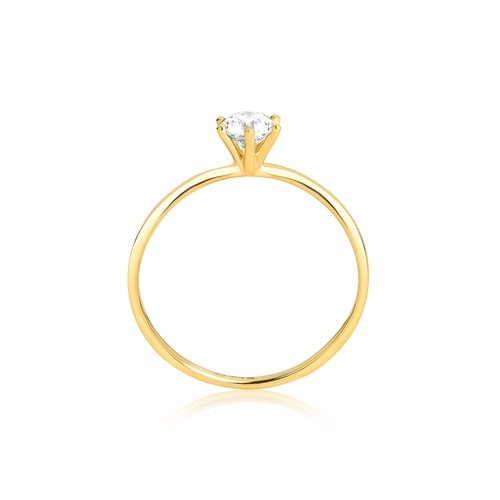Anel Infinity Diamonds 2 ouro 18k solitário com 40pts de Diamantes