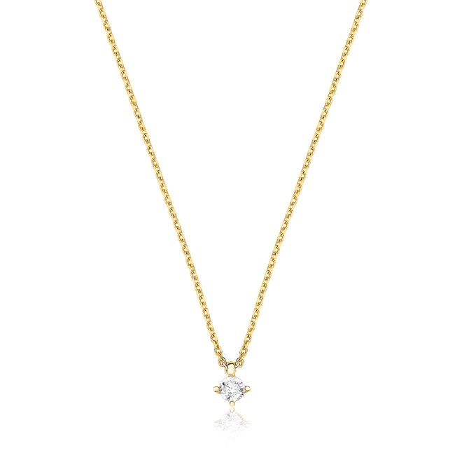 Gargantilha Infinity Diamonds I ouro 18k ponto de luz com 15pts de Diamantes 1