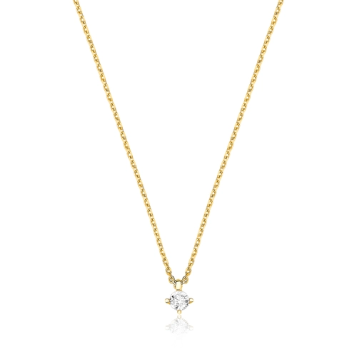 Gargantilha Infinity Diamonds I ouro 18k ponto de luz com 15pts de Diamantes