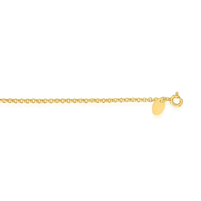 Corrente For me Elo português prata 925 com banho dourado 45CM 4