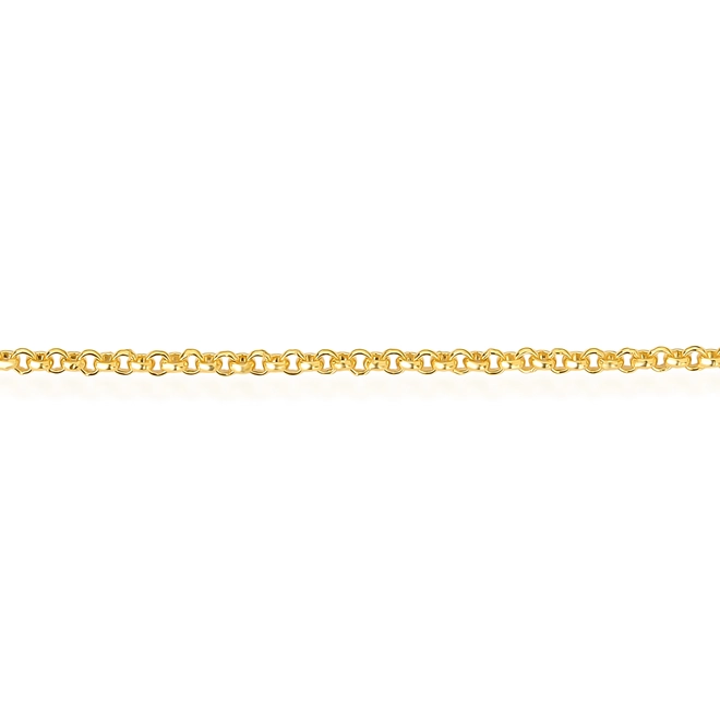 Corrente For me Elo português prata 925 com banho dourado 45CM 2
