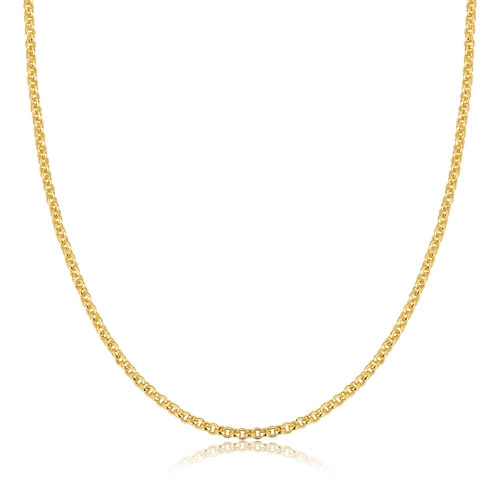 Corrente For me Elo português prata 925 com banho dourado 45CM