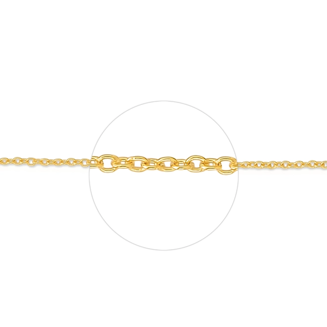 Corrente For me elo Cadeado batida prata 925 com banho dourado 3