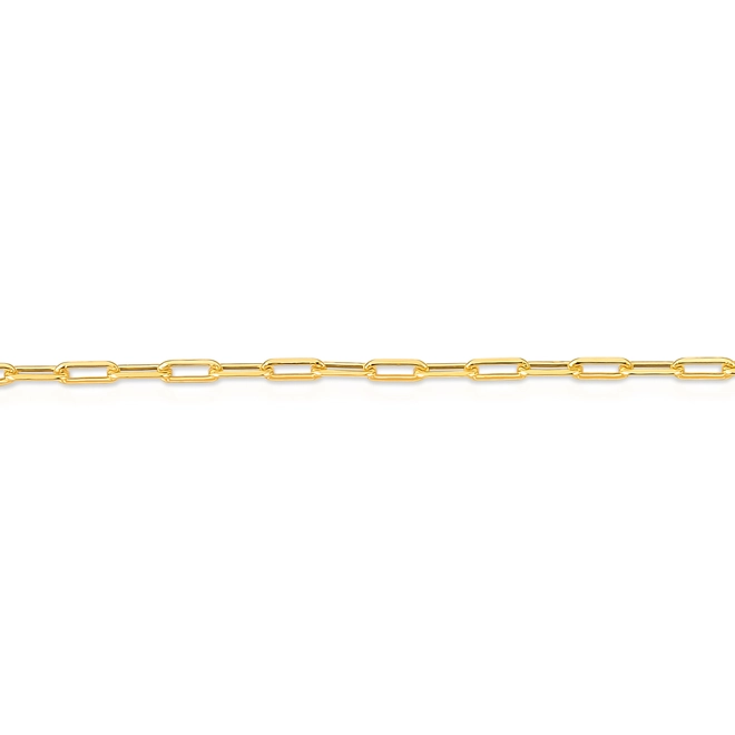 Corrente For me elo Cadeado alongado prata 925 com dourada 50CM 2