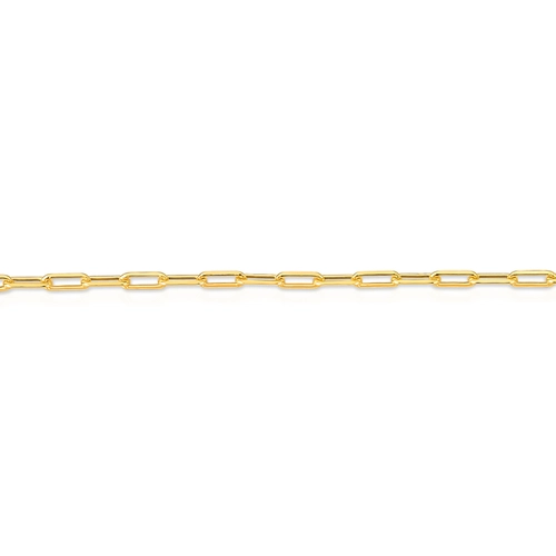 Corrente For me elo Cadeado alongado prata 925 com dourada 50CM
