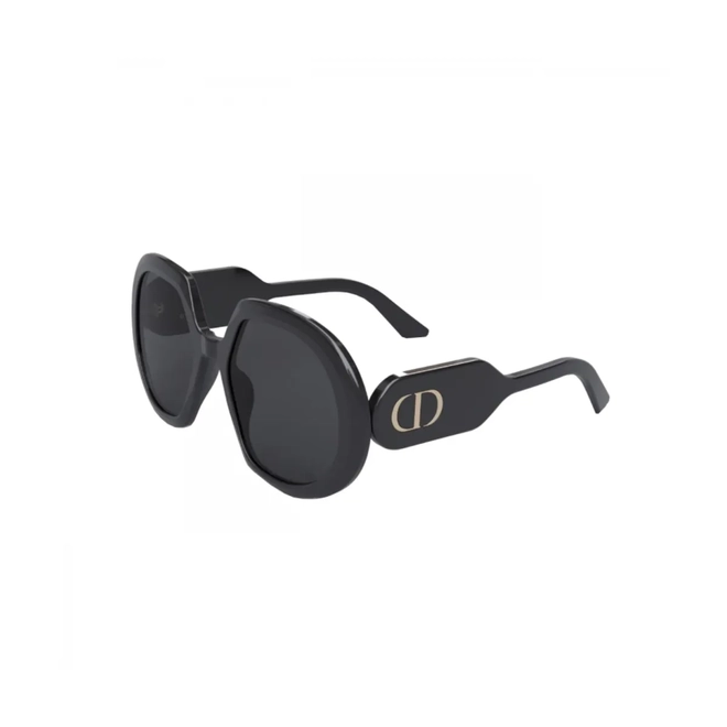 Óculos de Sol Christian Dior DiorBobby R1U CD40052U_5601A Acetato Preto com lentes na cor Cinza 1