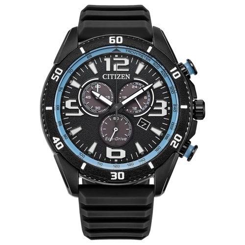 Relógio Citizen Brycen Eco-Drive Cronógrafo - AT2587 02EN Preto