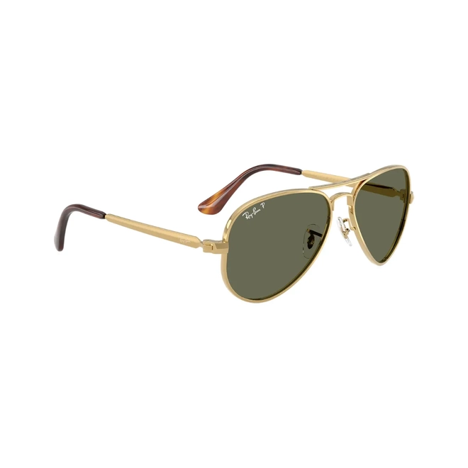 Óculos de Sol Ray-Ban Aviator Max 0RB3925 001/3162 Metal Dourado com lentes na cor Verde 3