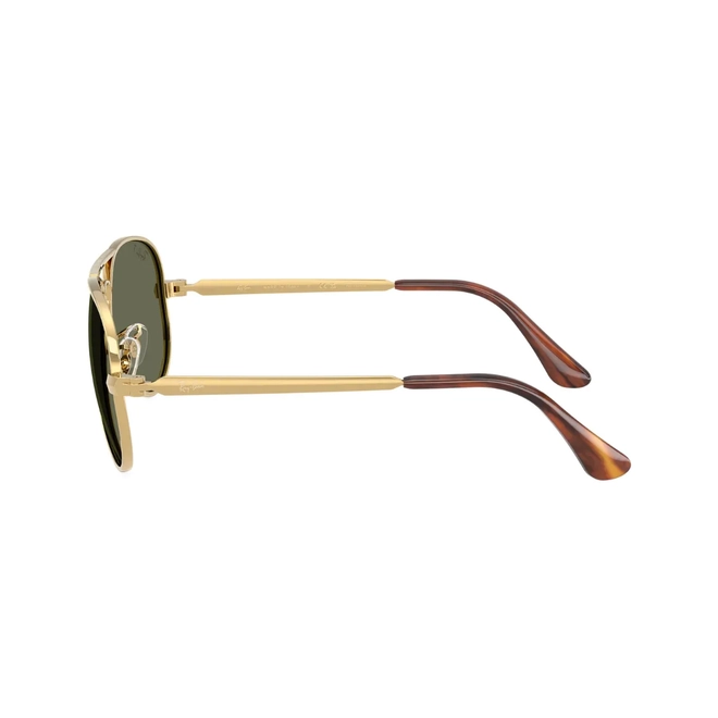 Óculos de Sol Ray-Ban Aviator Max 0RB3925 001/3162 Metal Dourado com lentes na cor Verde 4