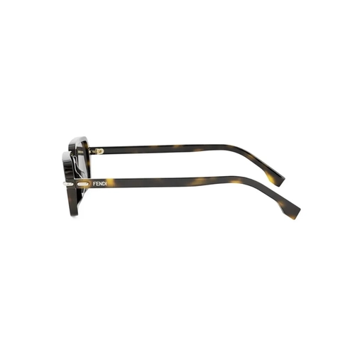 Óculos de Sol Fendi FE40174I_5152C Acetato Marrom Mesclado com lentes na cor Cinza Espelhado