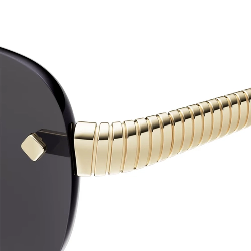 Óculos de Sol Bvlgari BV40057U_5532A Metal Dourado com lentes na cor Cinza