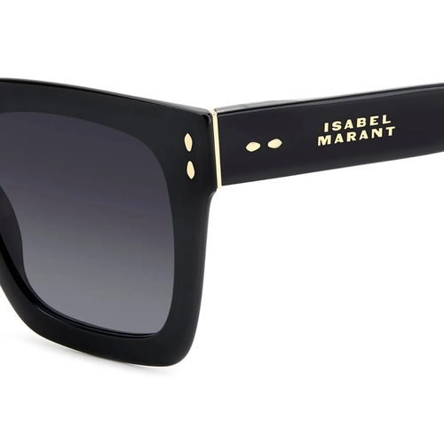 Óculos de Sol Isabel Marant IM 0104/S 807 519O S Acetato Preto com lentes na cor Cinza Escuro Degradê