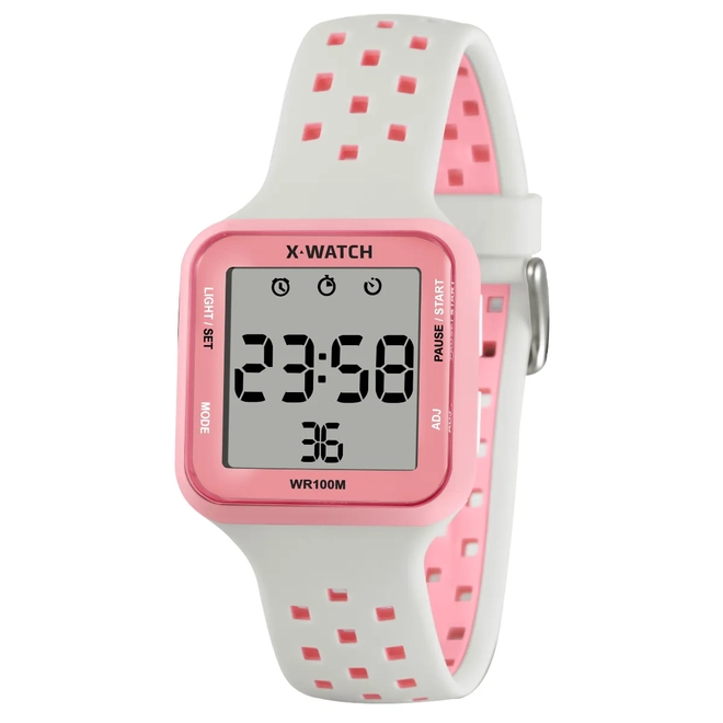 Relógio X-Watch XPort Digital Unissex - XGPPD197 BXBX Rosa 1
