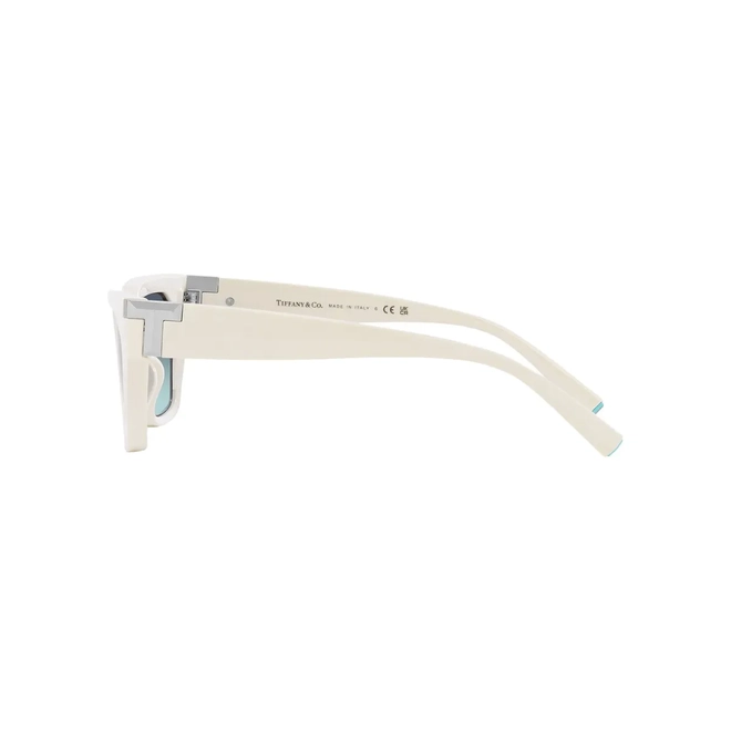 Óculos de Sol Tiffany 0TF4205U 83699S56 Acetato Marfim com lentes na cor Azul Degradê 3