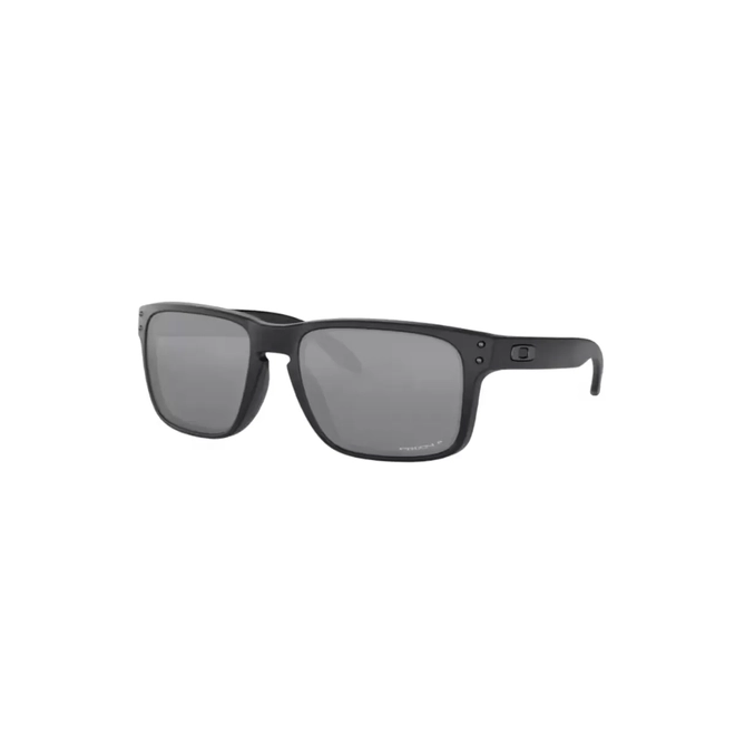 Óculos de Sol Oakley 0OO9102L 9102D655 Acetato Preto Fosco com lentes na cor Cinza Polarizado Prizm 1
