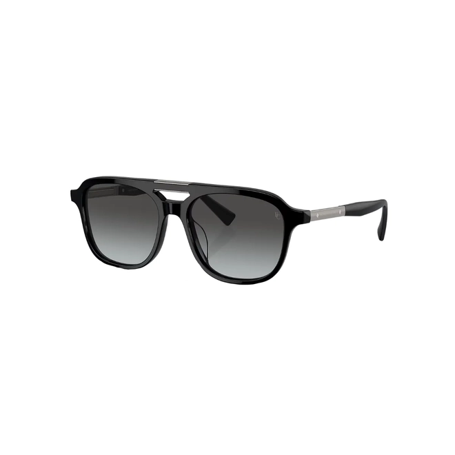 Óculos de Sol Brunello Cucinelli 0BC4001S 1003SG54 Acetato Preto com lentes na cor Cinza Degradê 1