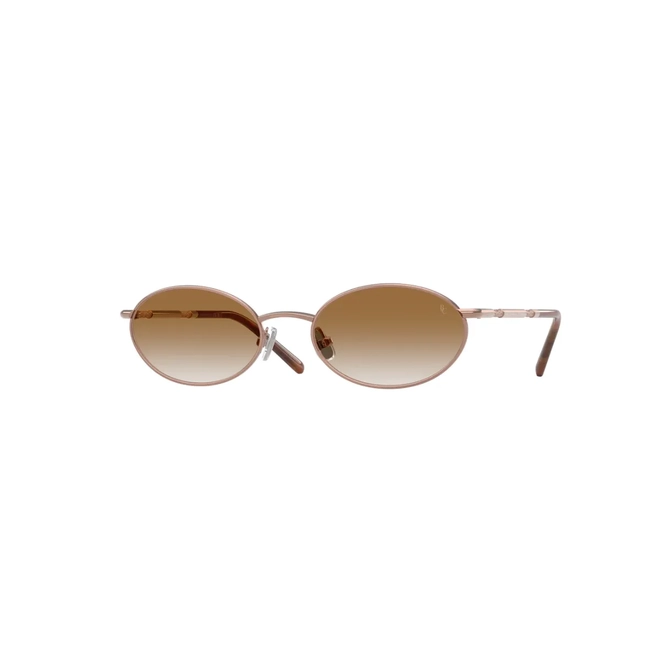 Óculos de Sol Brunello Cucinelli 0BC2006ST 5007GQ51 Titânio Rose com lentes na cor Marrom Degradê 1