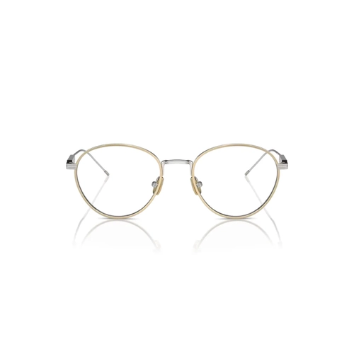 Óculos de Grau Brunello Cucinelli 0BC1003T 5009 50 Titânio Dourado e Prata