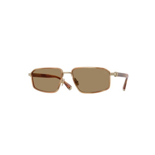 Óculos de Sol Brunello Cucinelli Jarama 0BC2009ST 50025358 Titânio Marrom Mesclado com lentes na cor Marrom