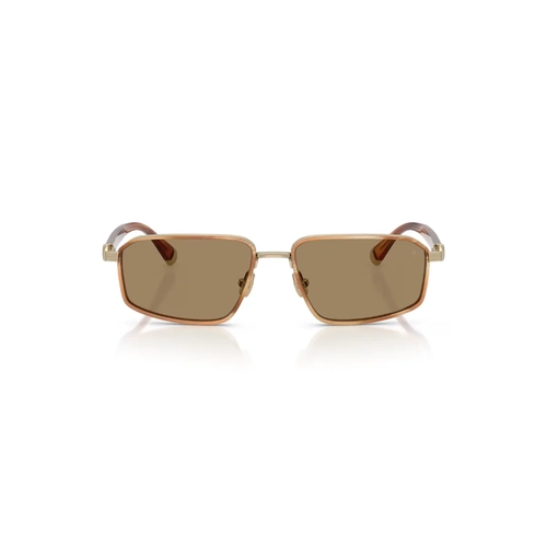 Óculos de Sol Brunello Cucinelli Jarama 0BC2009ST 50025358 Titânio Marrom Mesclado com lentes na cor Marrom